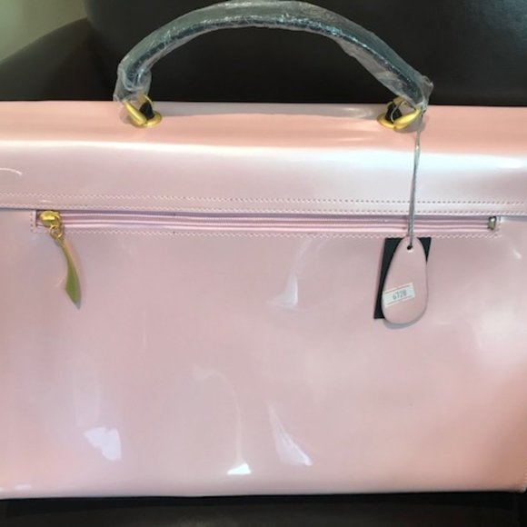 Stunning Pink Business Case/Purse with Matching Crossbody Satchel - Picture 6 of 8